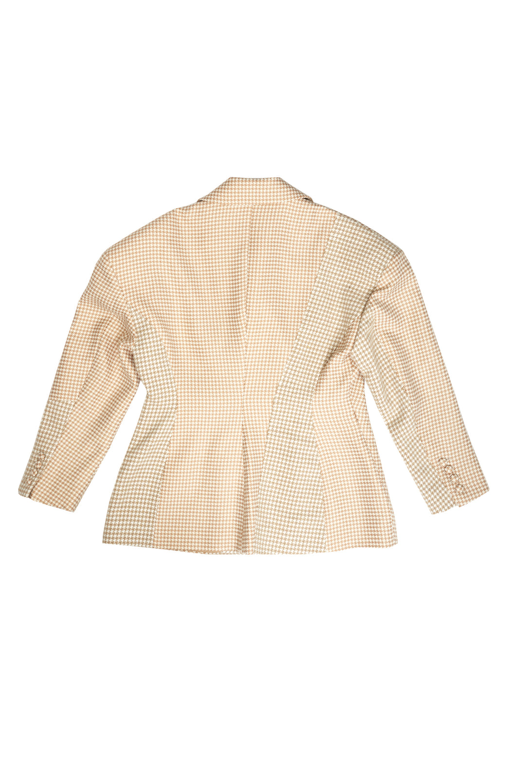Houndstooth Blazer - Beige
