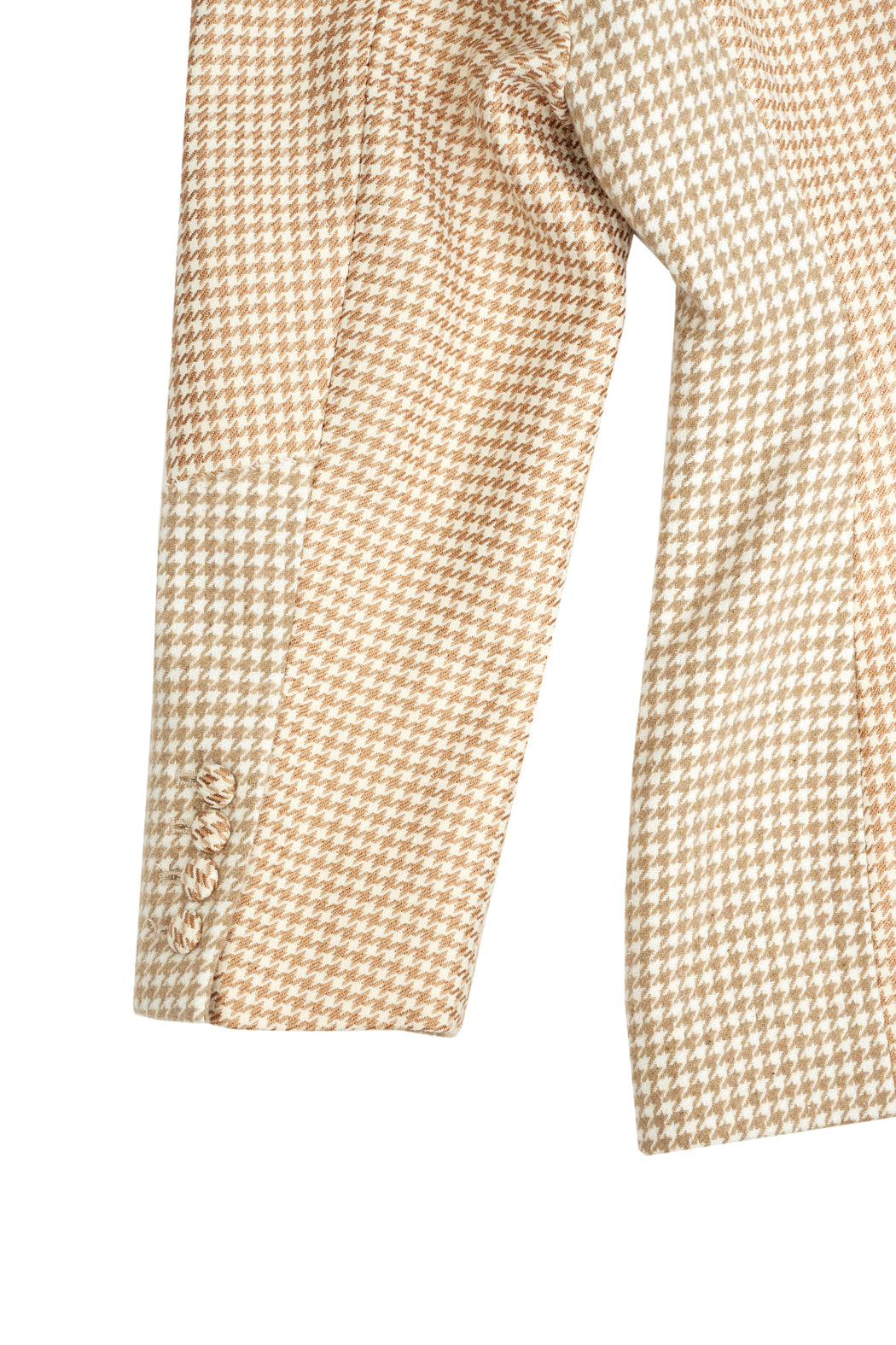 Houndstooth Blazer - Beige