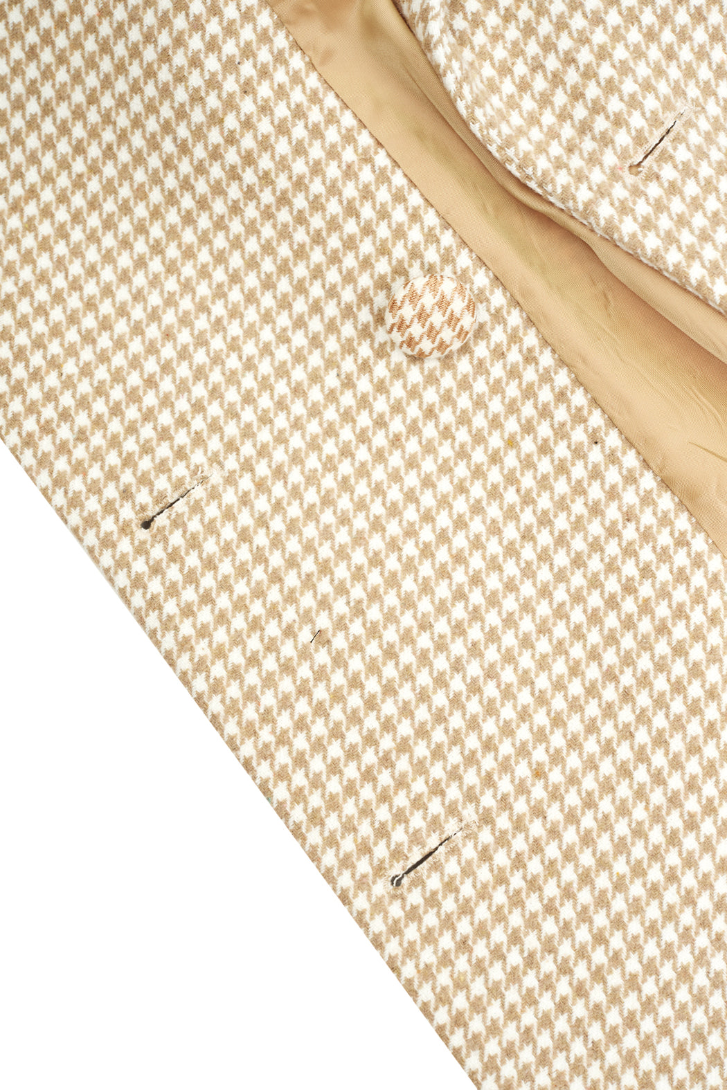 Houndstooth Blazer - Beige