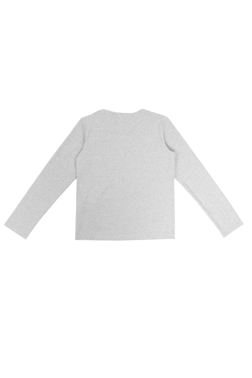 Ribbon Tie Long T-shirt - Grey