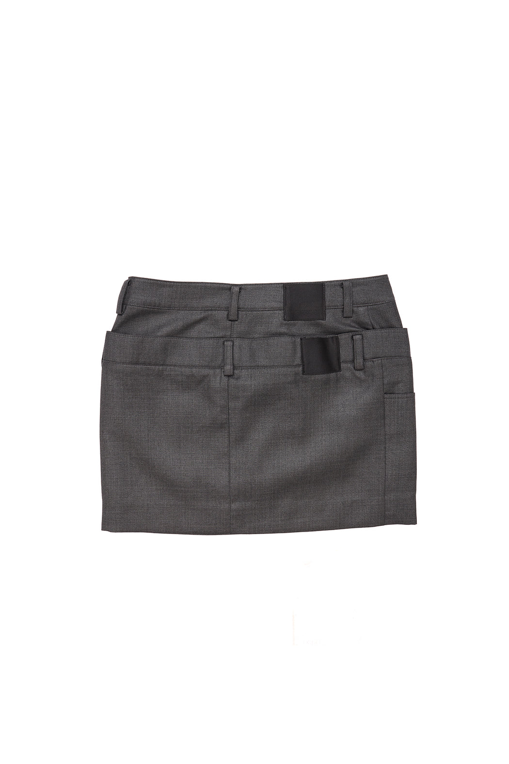 Double Layered Skirt - Grey