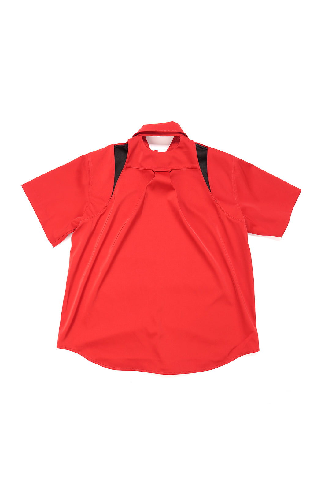 Back Cutting Oversized Shirt - Red