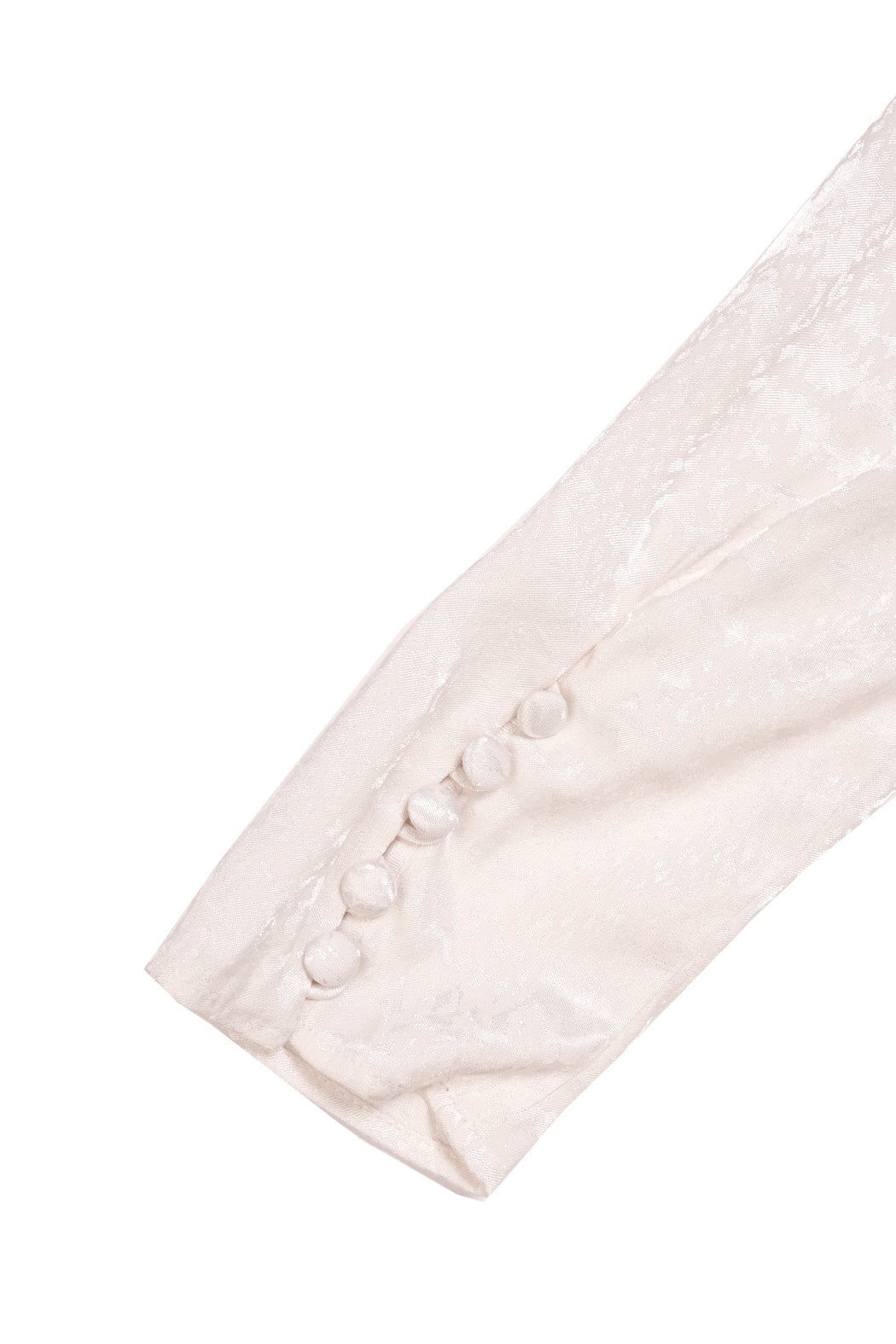 Snake Print Bow Blouse - Ivory