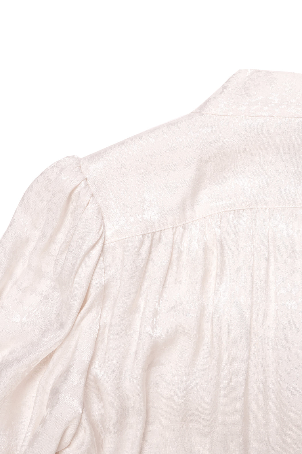 Snake Print Bow Blouse - Ivory
