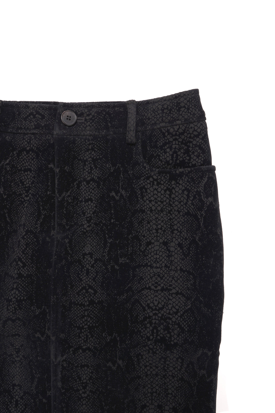 Snake Print Midi Skirt