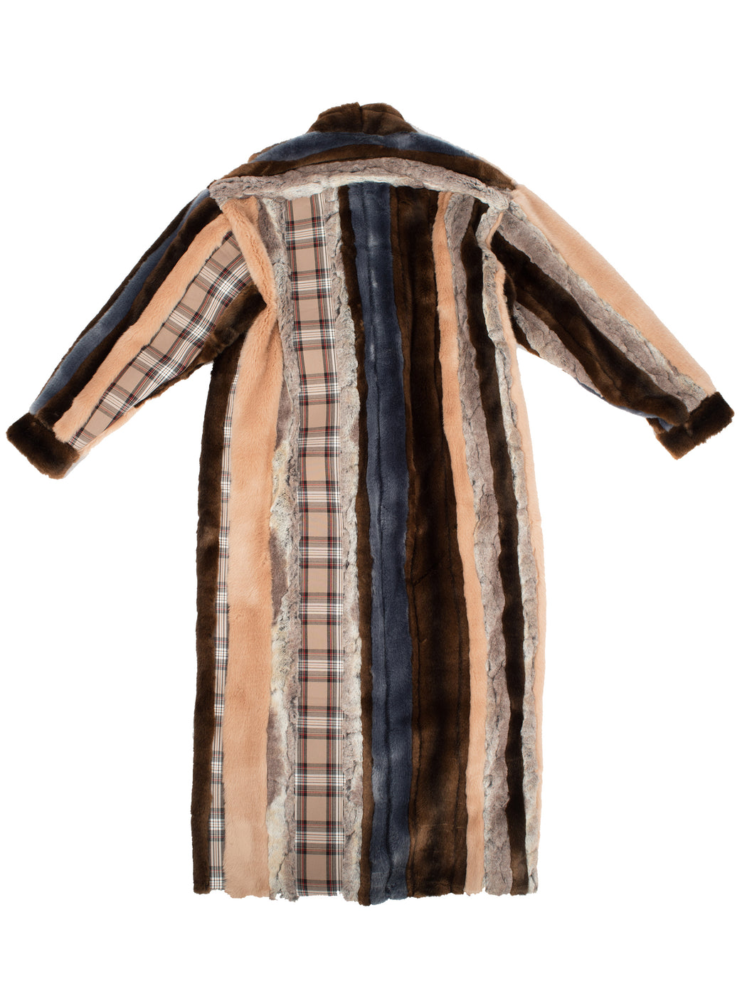 Faux Fur Coat - Dusty Pink