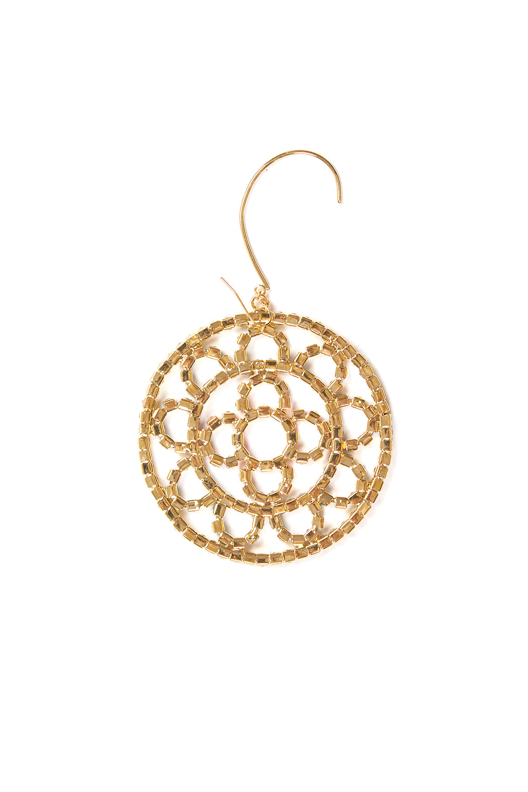 Crystal Cupchain Crochet Earrings - Multi