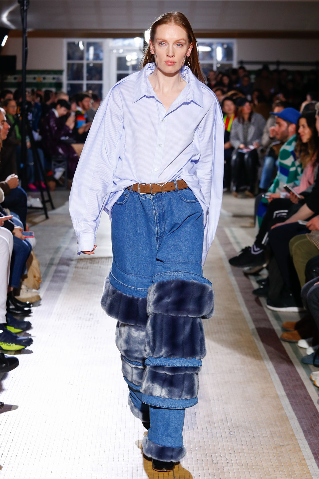 Skinny Shirt - Blue Stripes