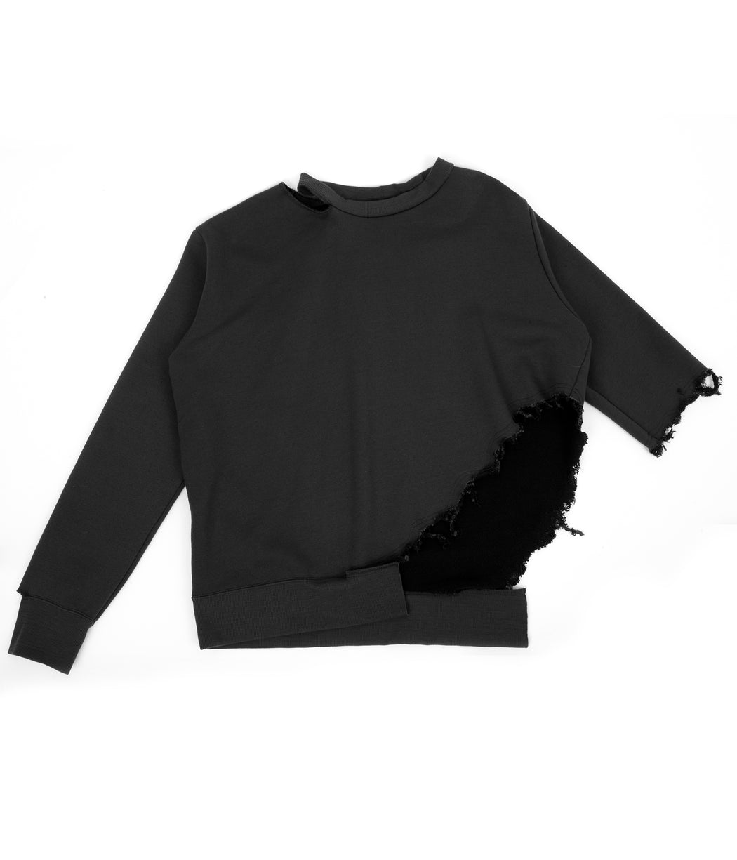 Cropped Sweater - Black
