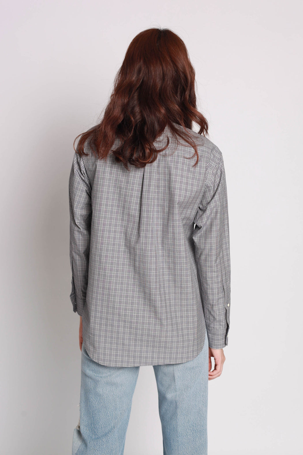 Ruffled Shirt - Blue Check
