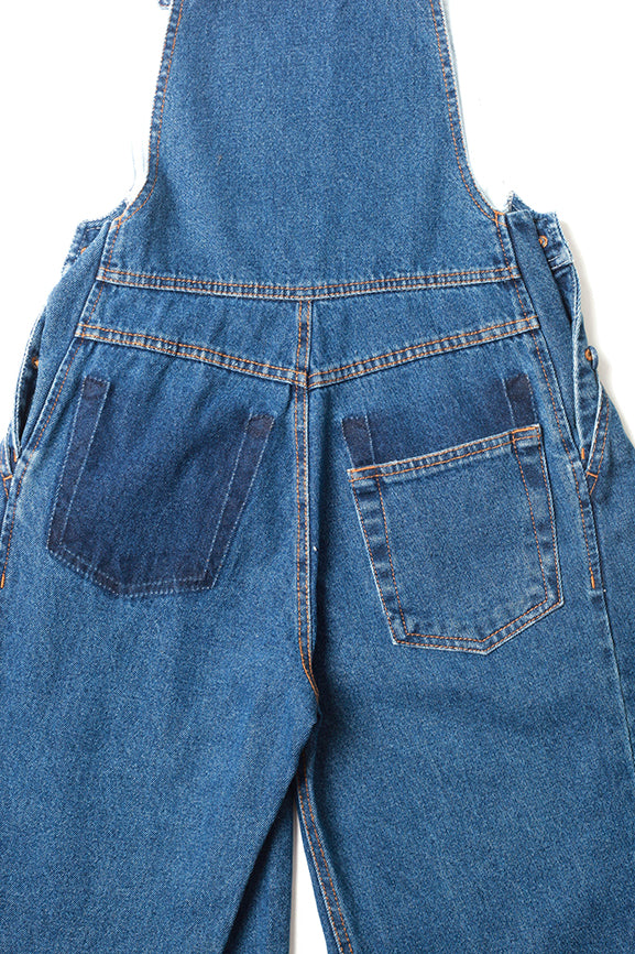 Dark Blue Demi-denim Dungarees