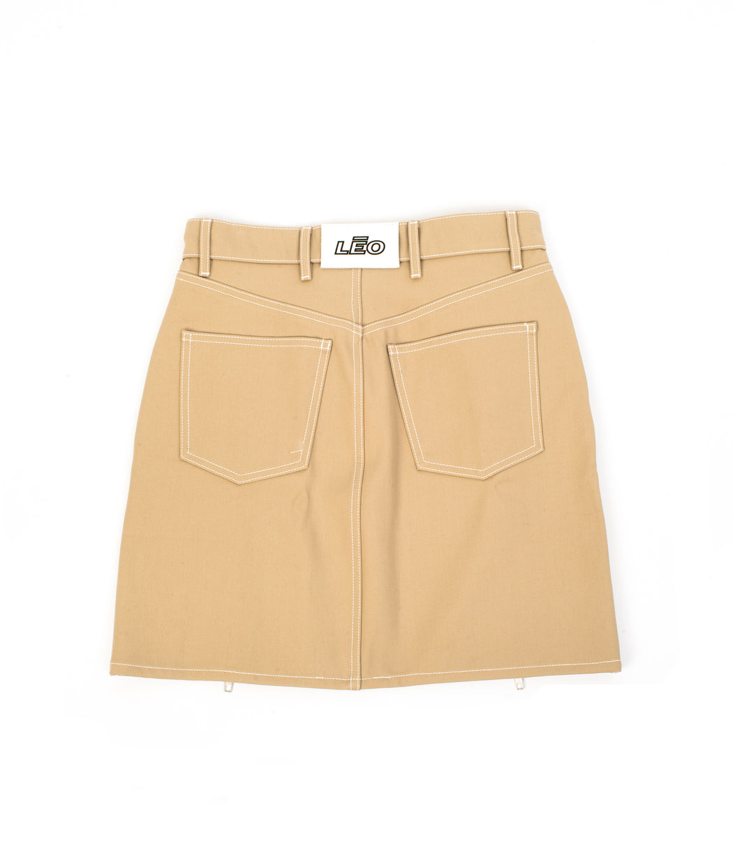 Draga Denim Skirt - Beige