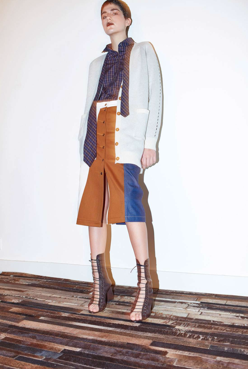 High-Waisted Multi Skirt