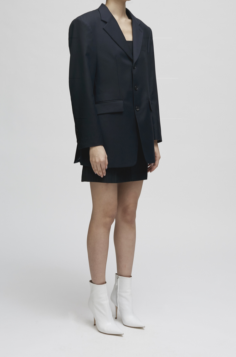 Back Cutting Blazer - Dark Navy