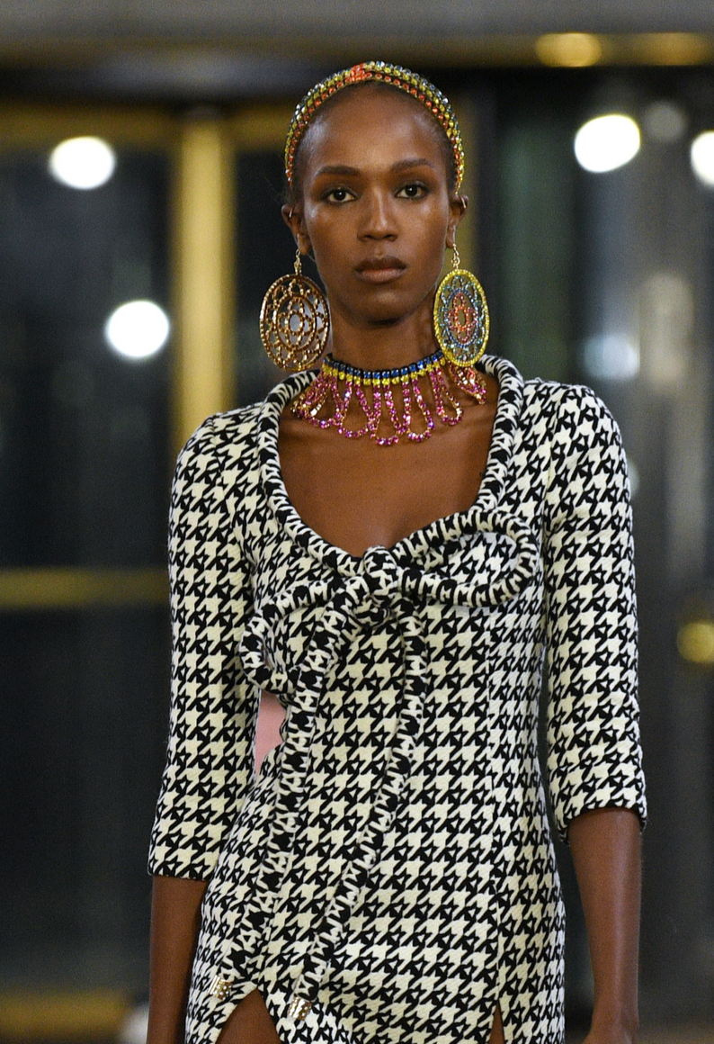 Crystal Cupchain Crochet Earrings - Multi