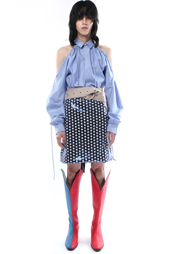 Spangle Skirt - Blue