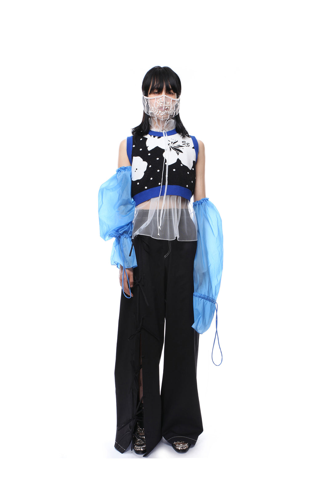Wide Trousers - Black