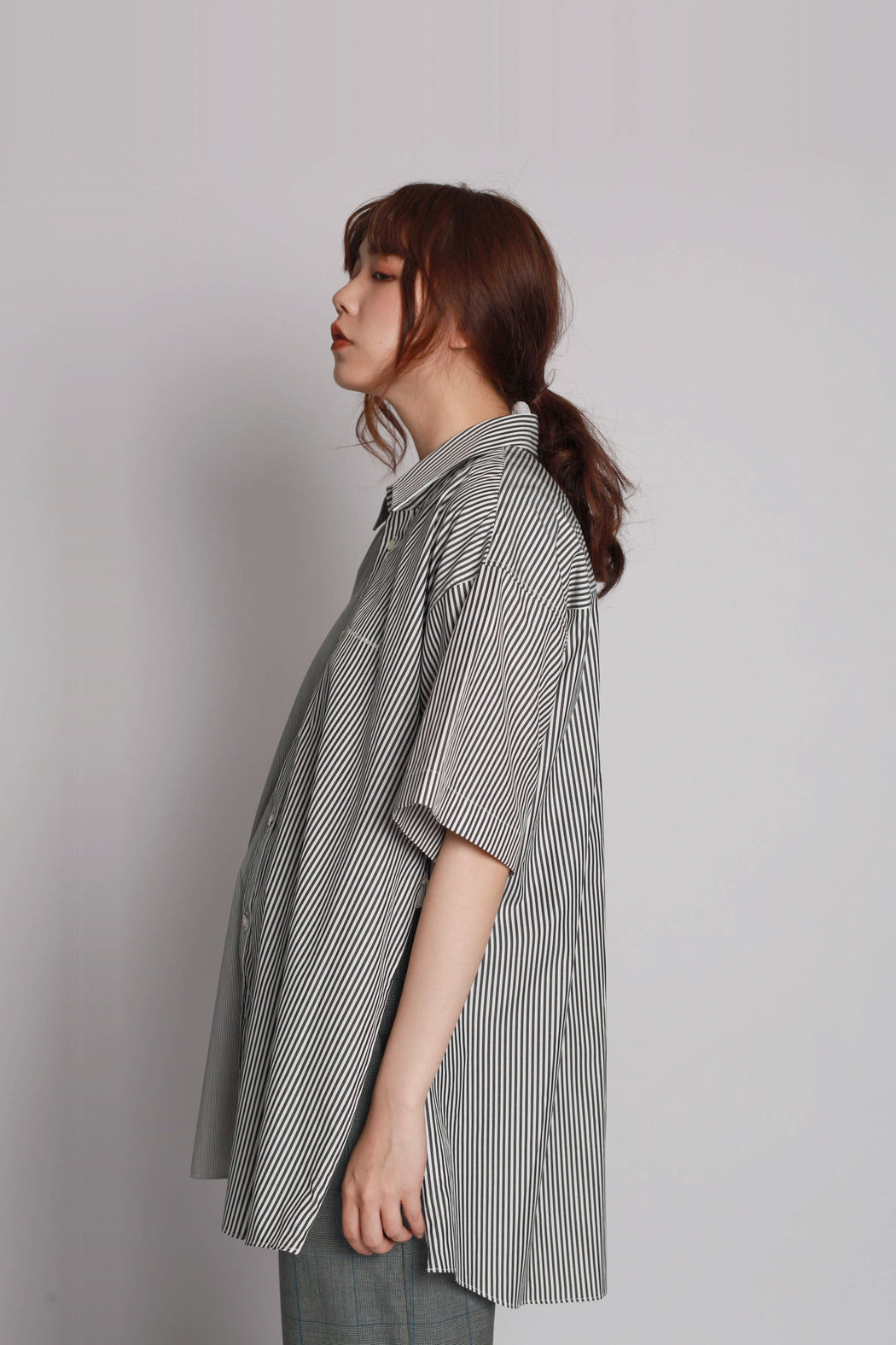 Contrast Short Sleeve Shirt - Black