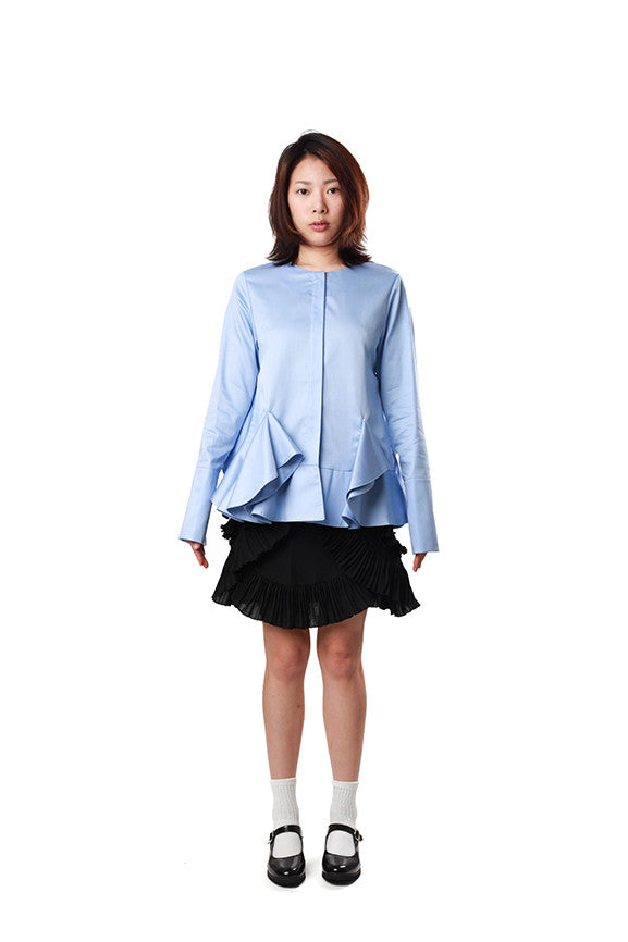 Ruffle Hem Shirt
