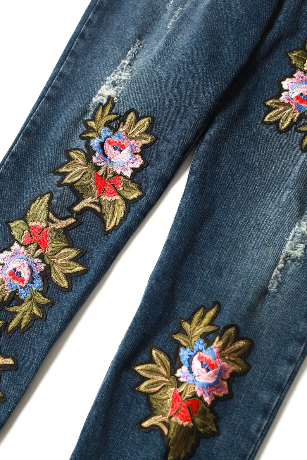 Floral Patch Jeans