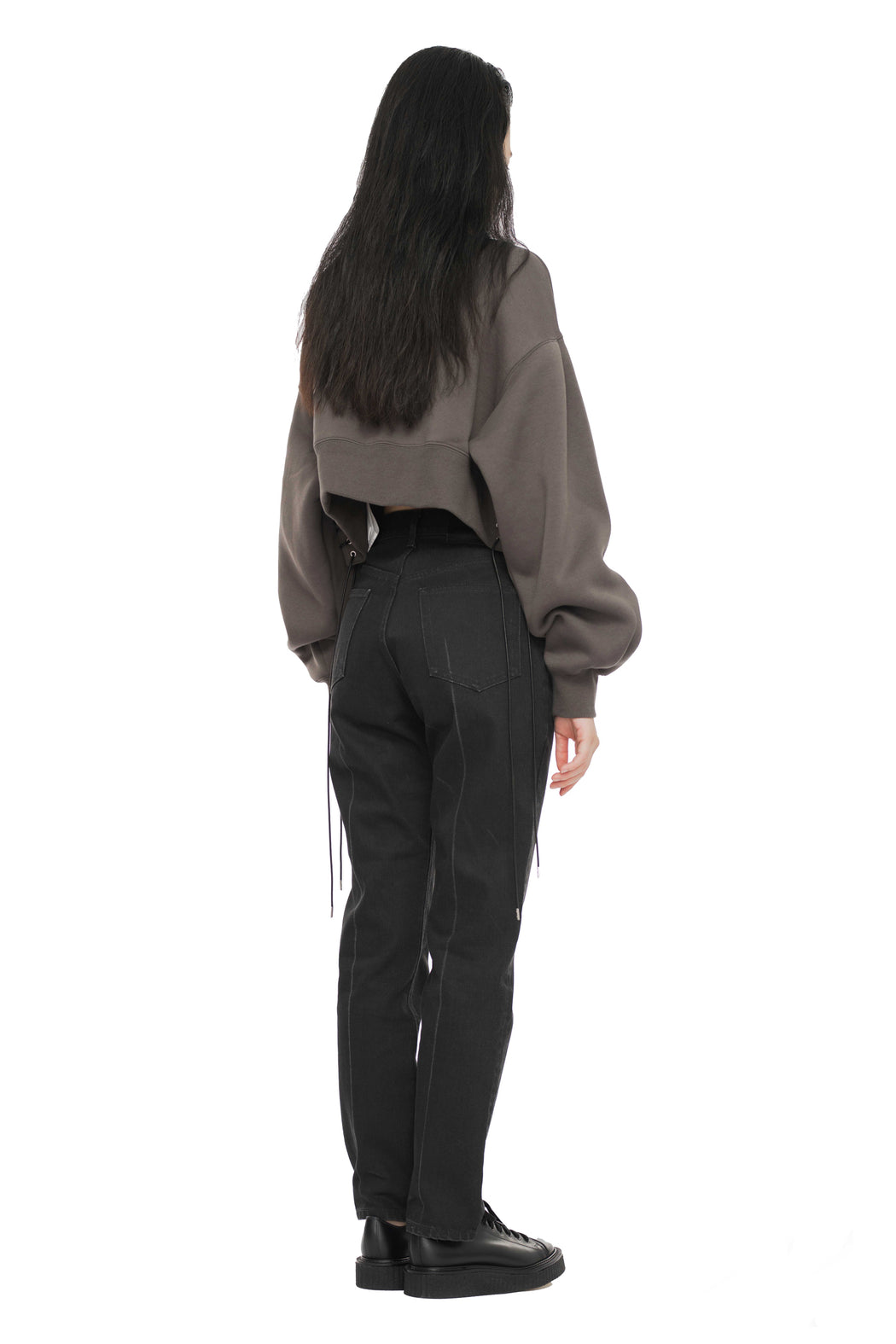 Cropped Pullover - Grey