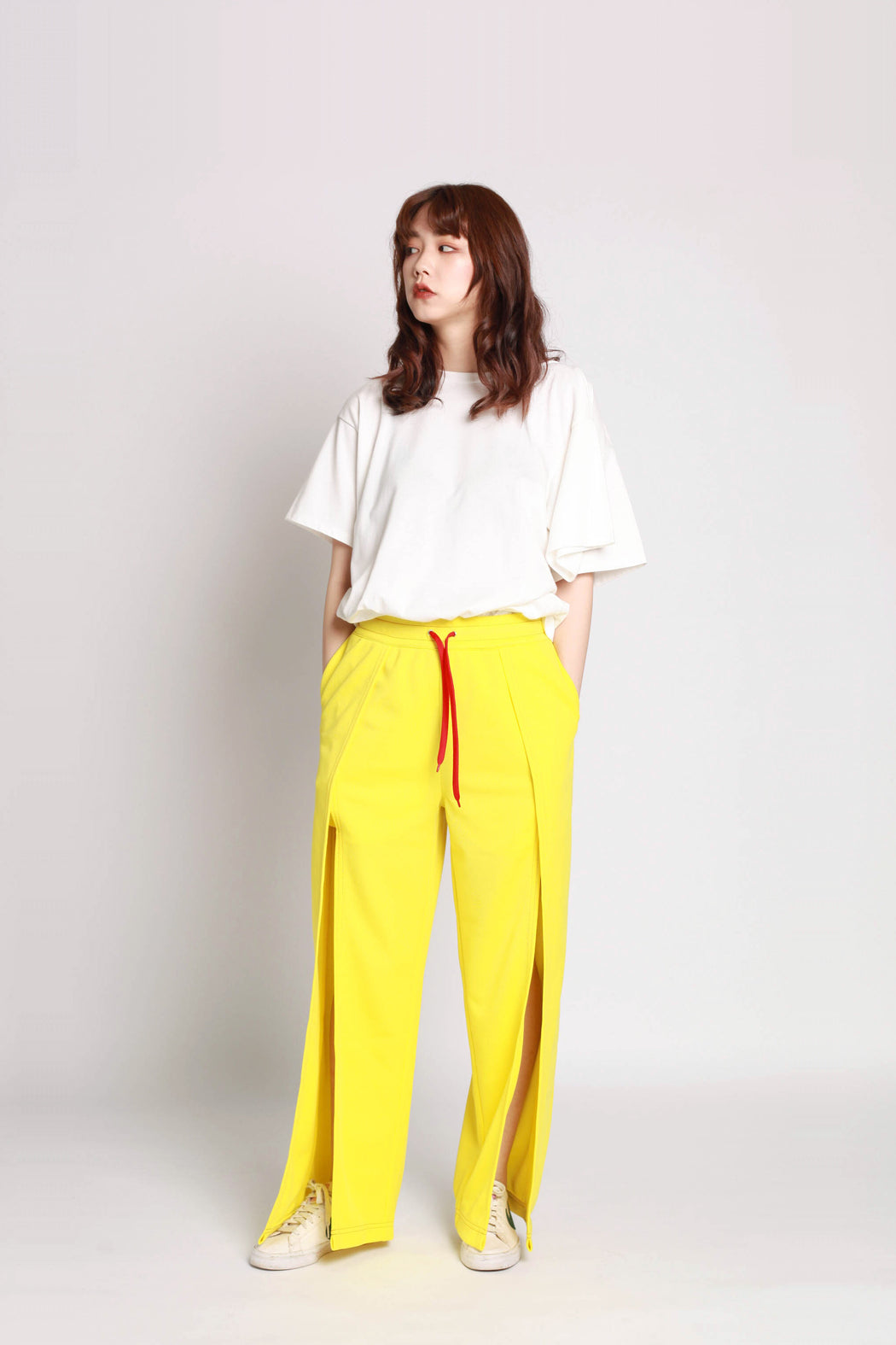 Slit Pant - Yellow