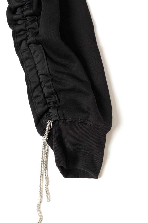 Bizet Cotton Fleece Jersey Hoodie - Black
