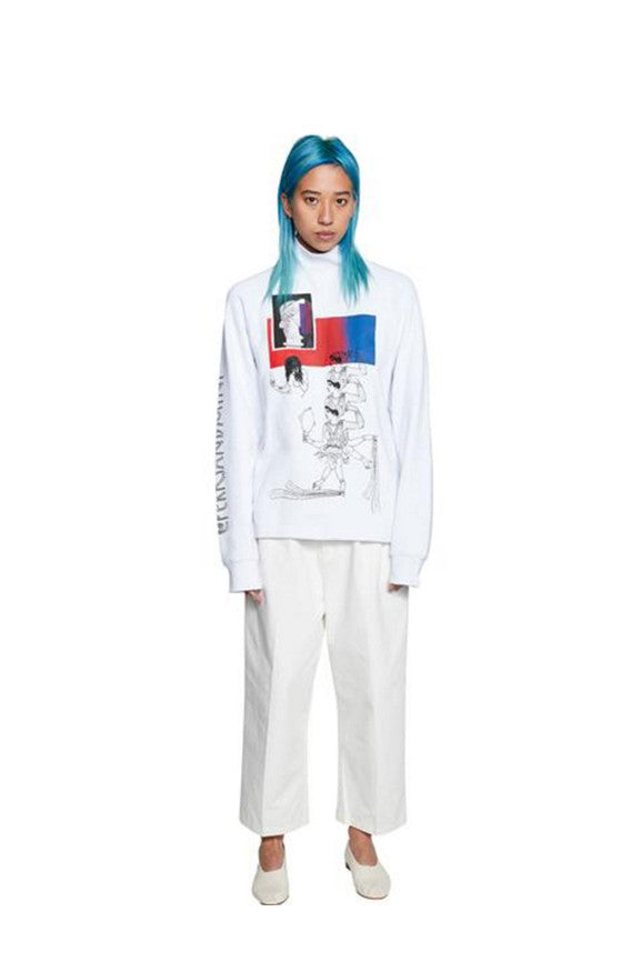Tie Up Pike Trousers - White