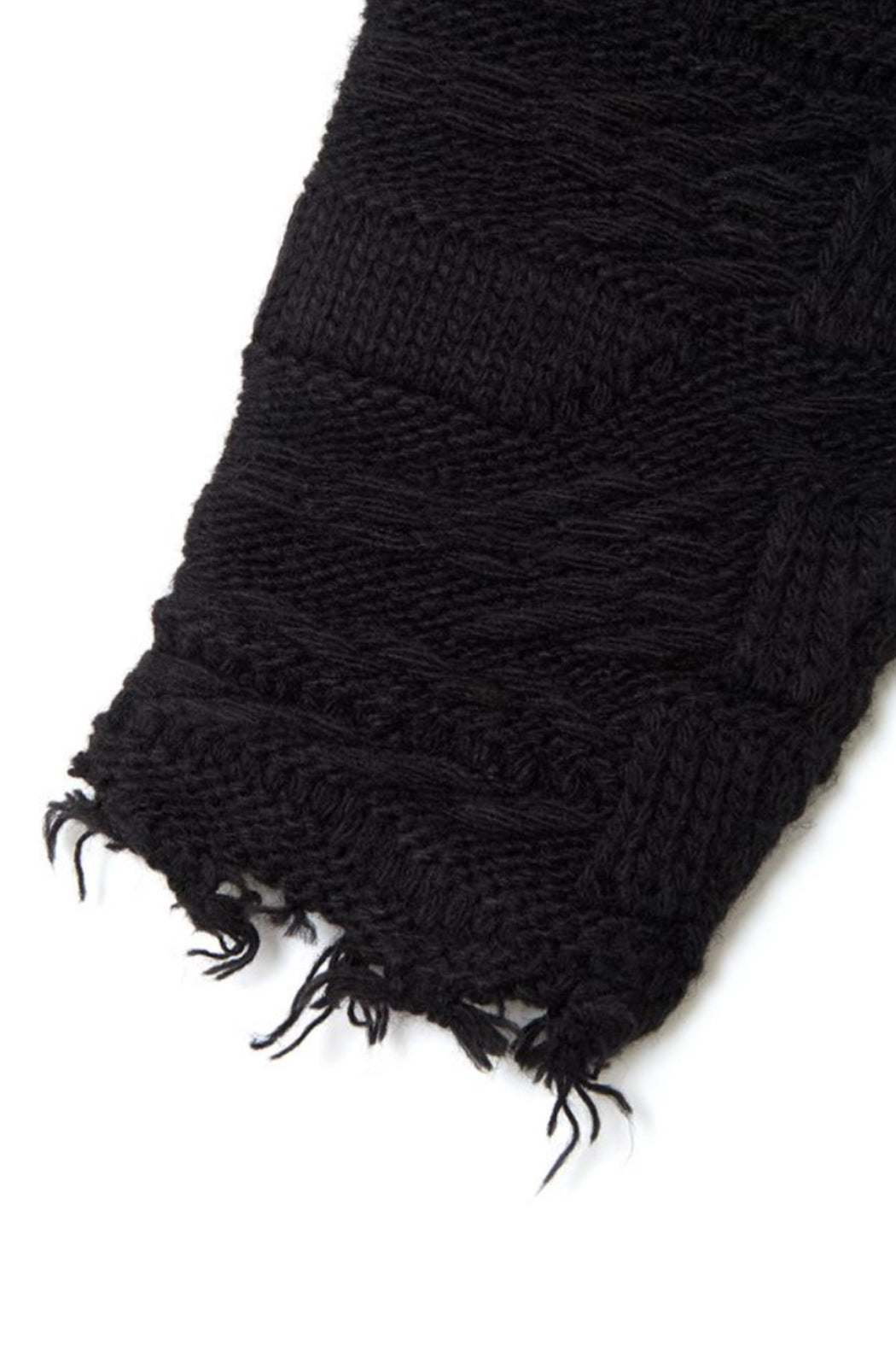 Wave Collar Crash Knit - Black