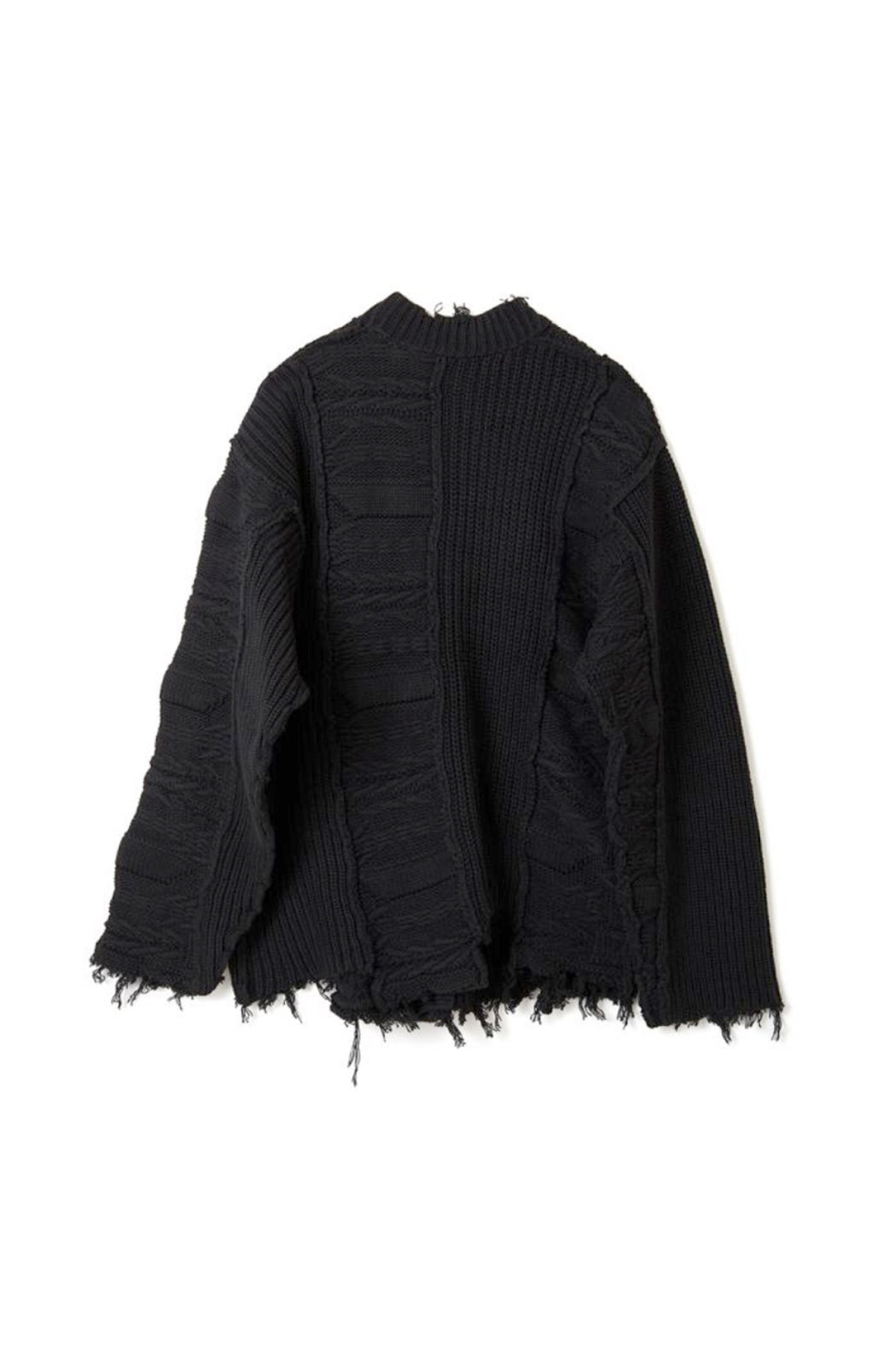 Wave Stripe Crash Knit - Black