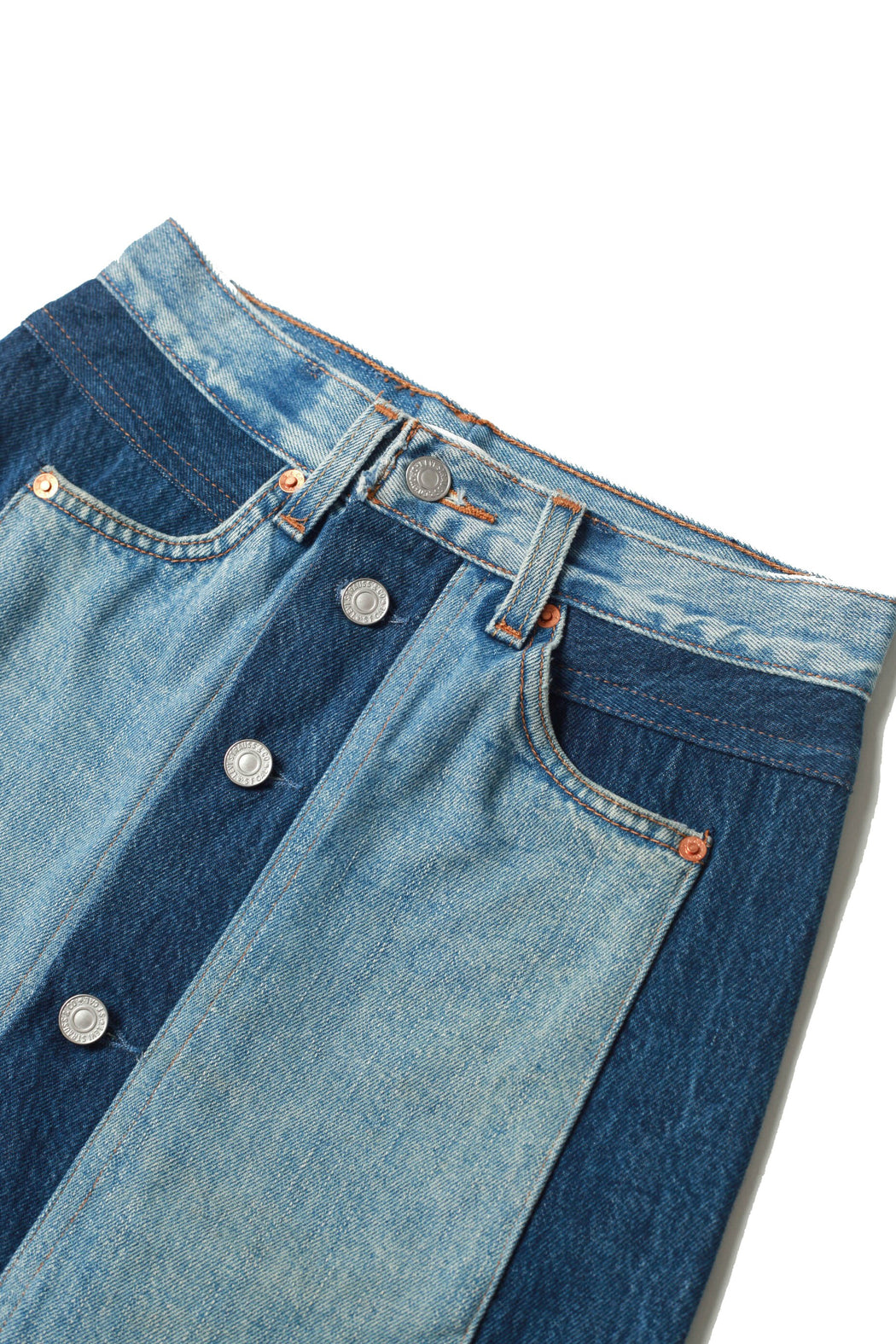 High Waisted Button Up Mini Skirt