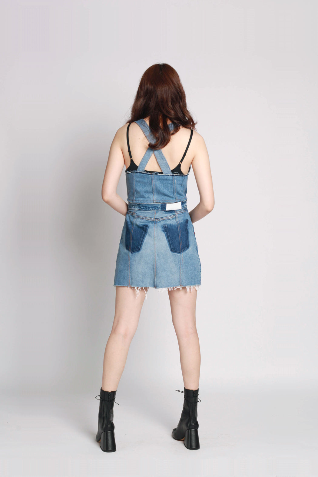 Overall Denim Dress
