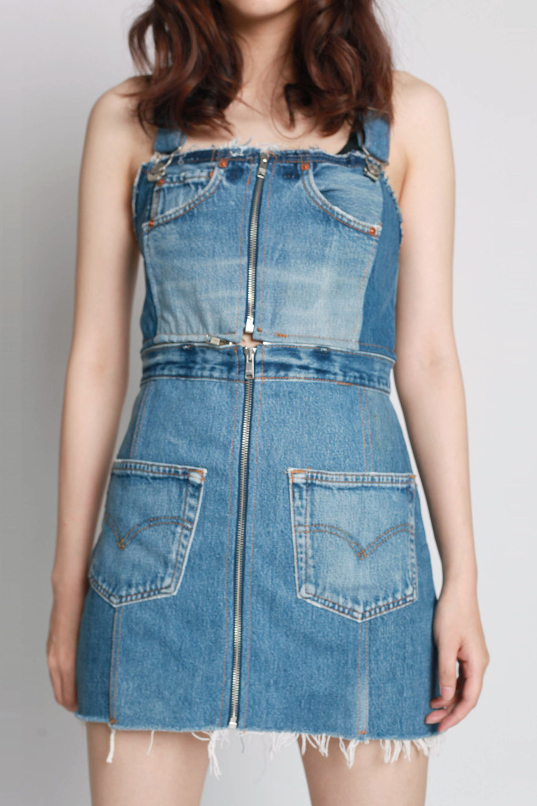 Overall Denim Dress