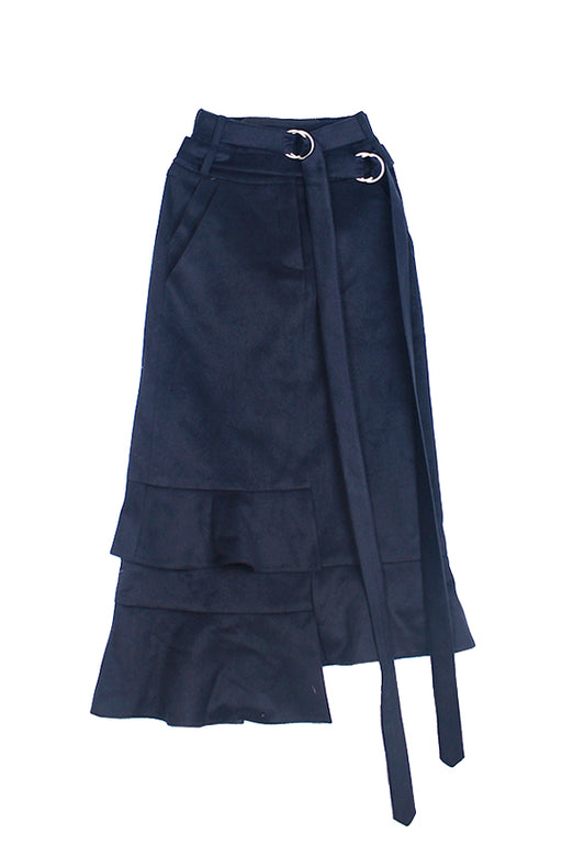 Wool Skirt - Navy