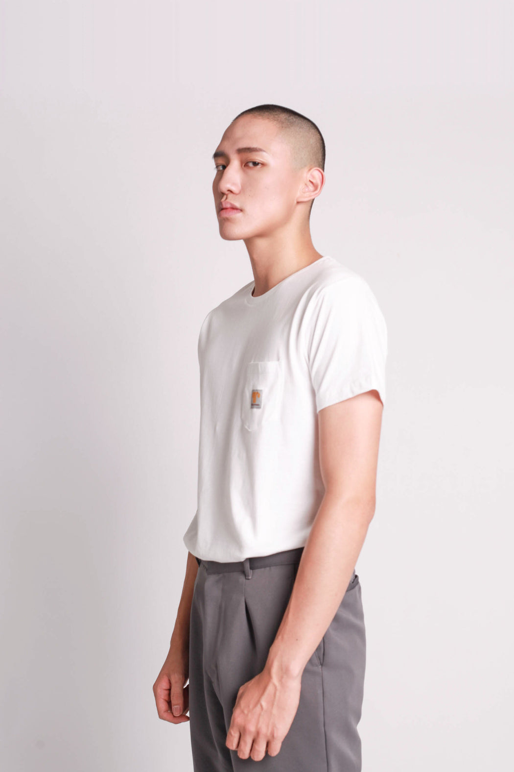 Logo Pocket Tee - White
