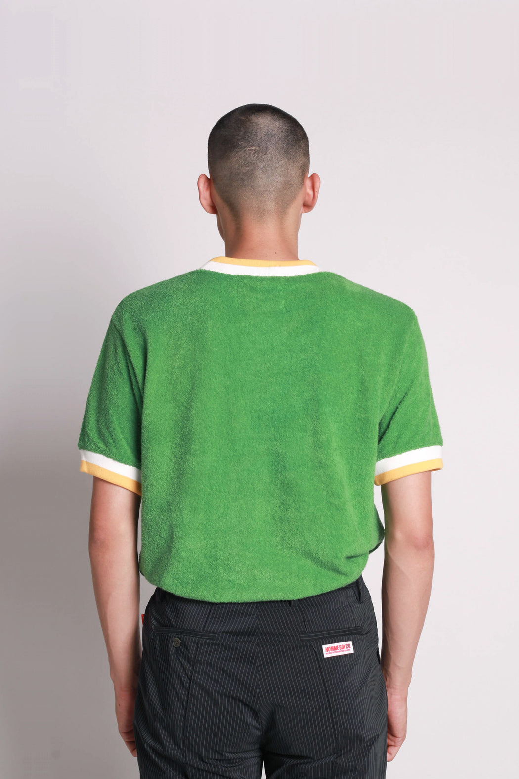 Pile Trim Tee - Green