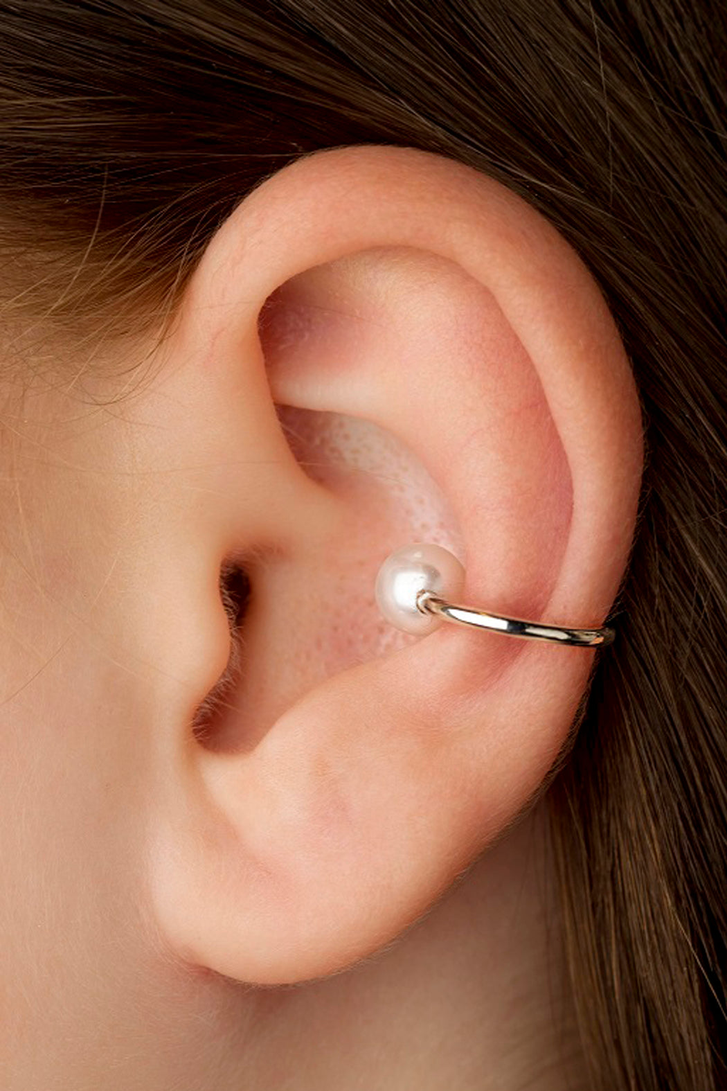 Iris Earclip w/ Pearls - Gold
