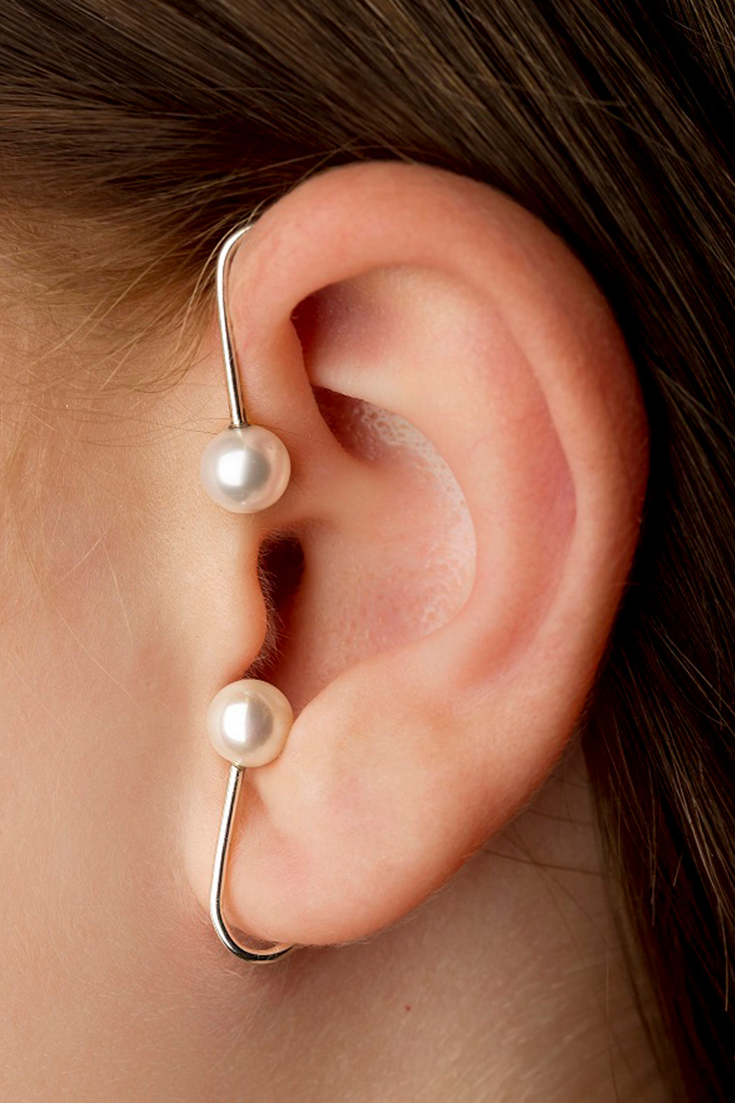 Iris Earwrap Pearls - Gold