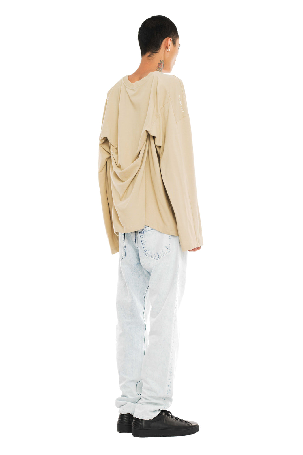 Fixed LS Double T-shirt - Beige