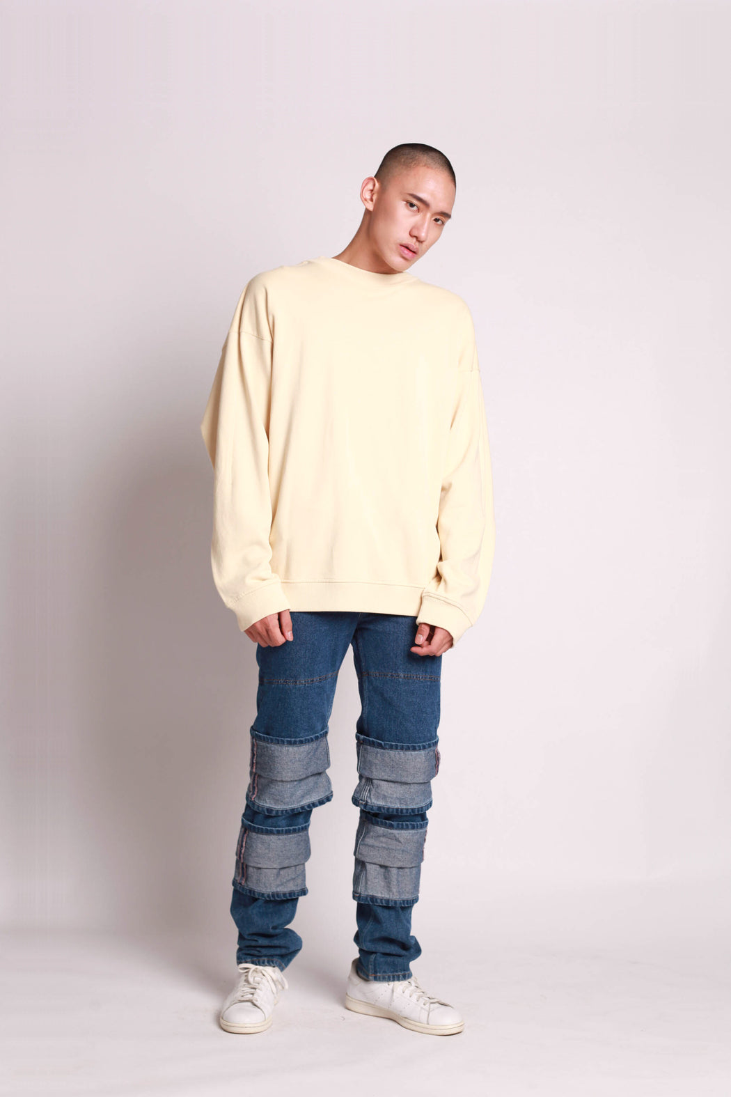 Oversized Sweater w/ Volume - Biscotti