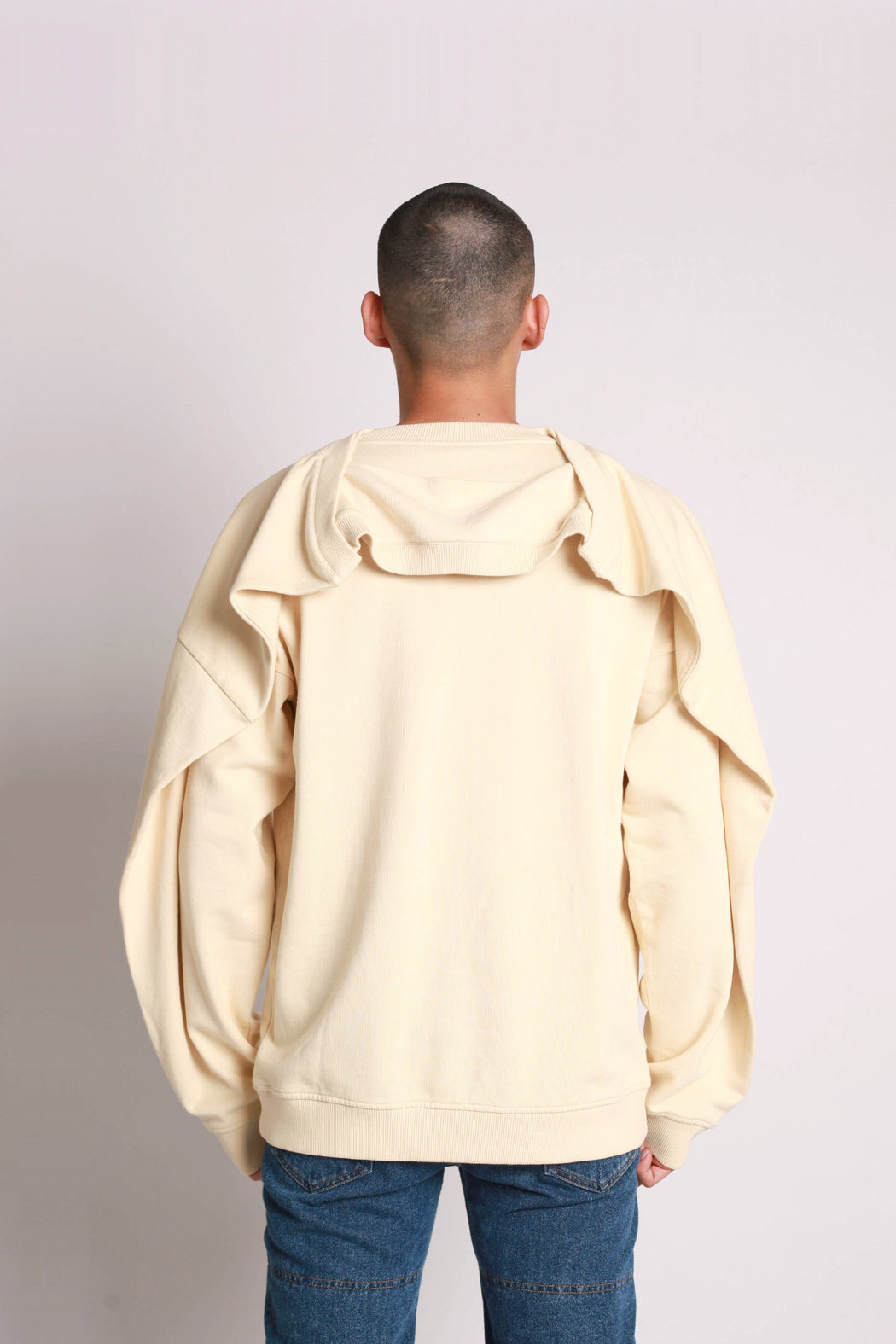 Oversized Sweater w/ Volume - Biscotti