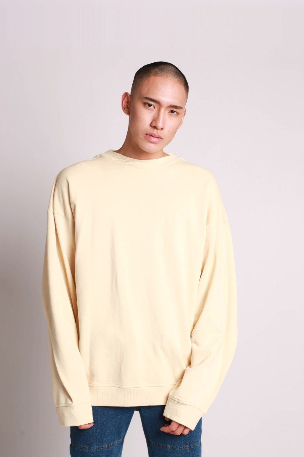 Oversized Sweater w/ Volume - Biscotti