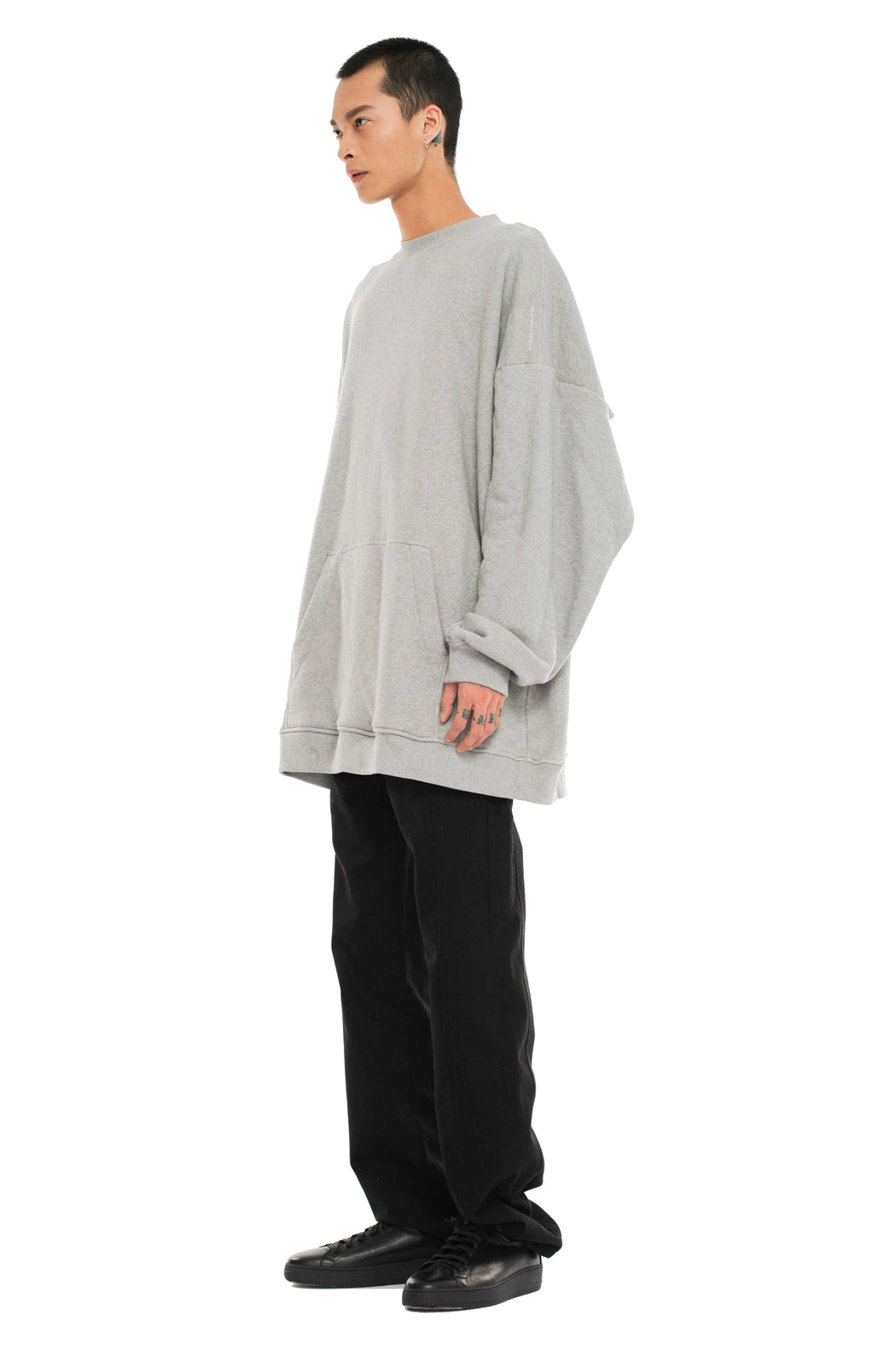 Paneled Hoodie - Grey