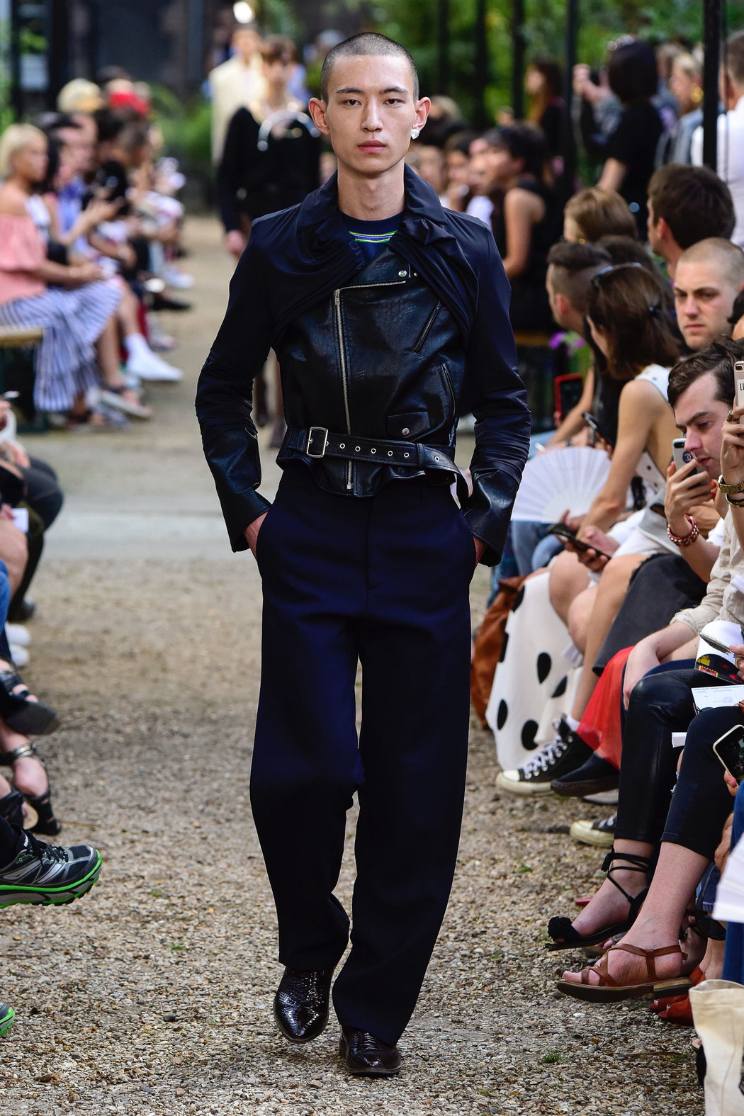 Front Panel Trousers - Dark Navy