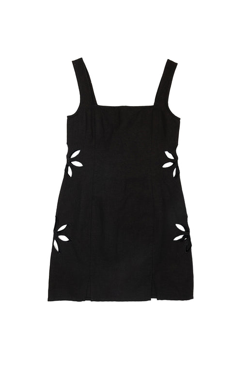 Afrodita Linen Dress - Black