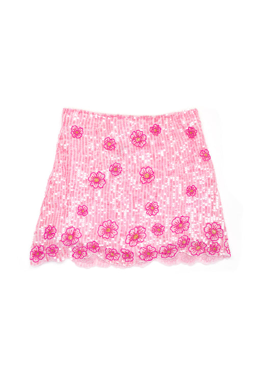 Christine Embroidered Skirt - Pink
