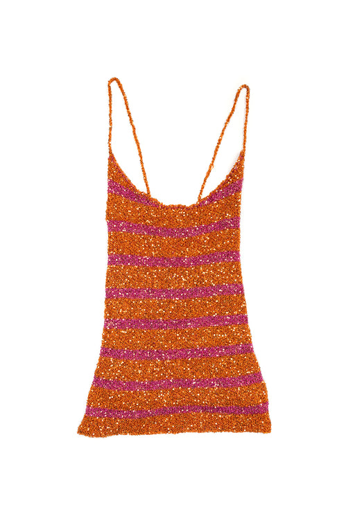 Katniss Knit Top - Orange/Pink