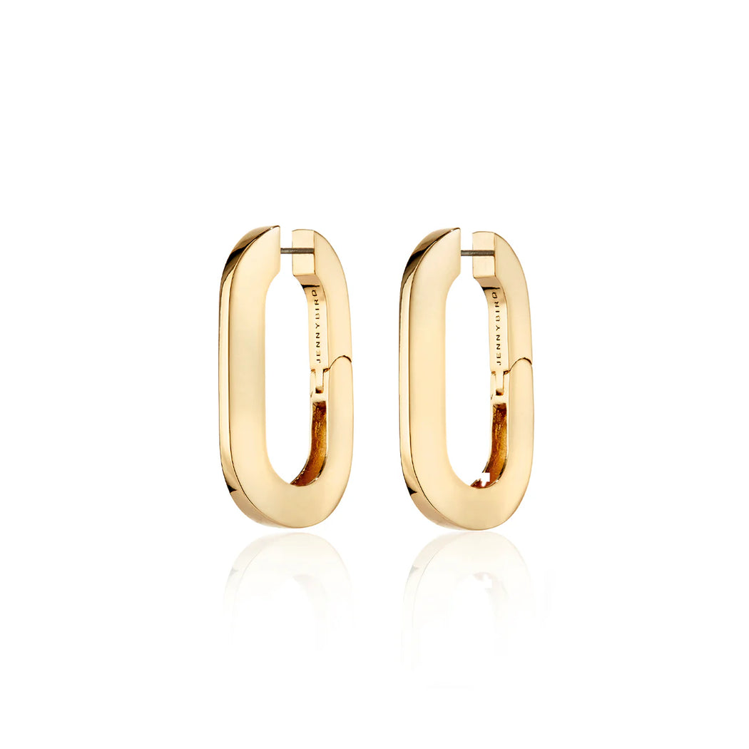 Mega U Link Earrings - Gold