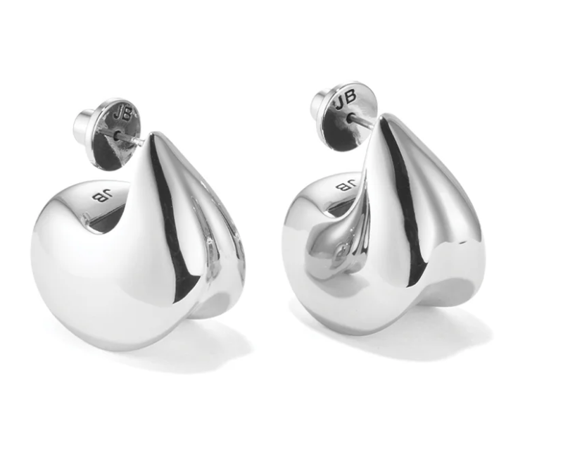 Nouveaux Puff Earrings - Silver