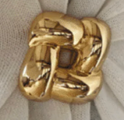 Woven Square Brooch